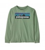 Детска Блуза Patagonia Kid's P-6 Logo Long- Sleeved T-Shirt